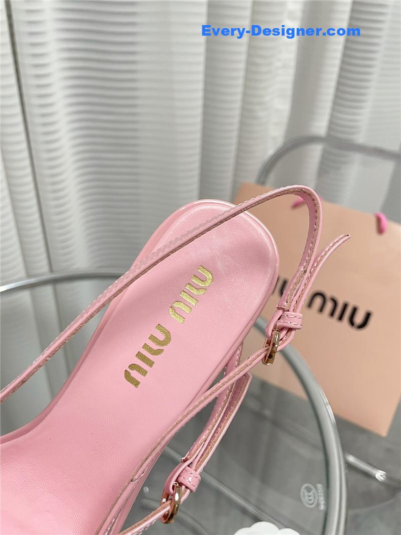M1um1u spring and summer catwalk style kitten heel sandals
