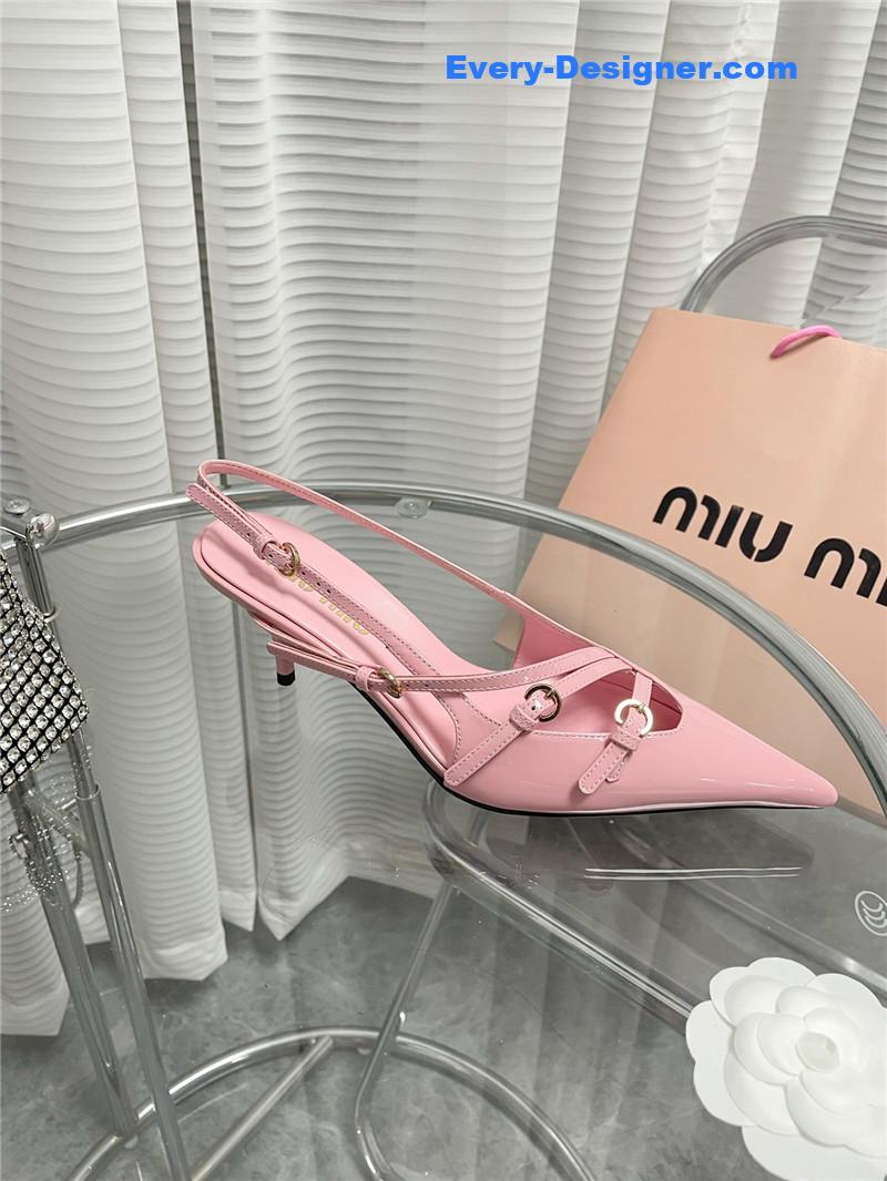 M1um1u spring and summer catwalk style kitten heel sandals