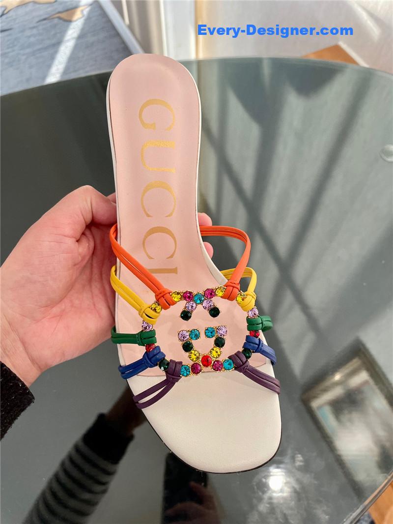 Gvc*1 new crystal embellished sandals and slippers