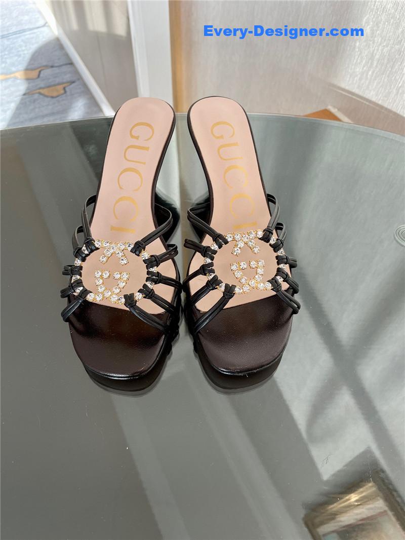 Gvc*1 new crystal embellished sandals and slippers