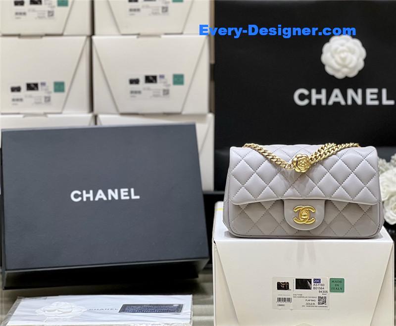 Ch**el cf camellia flap bag