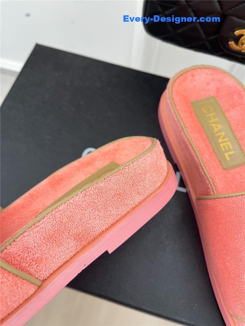 CC rhombus CC logo platform slippers