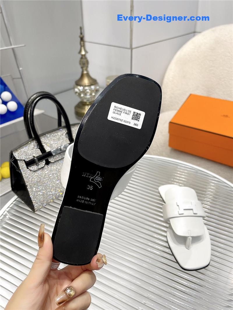 Hermes Classic H Buckle Sandals