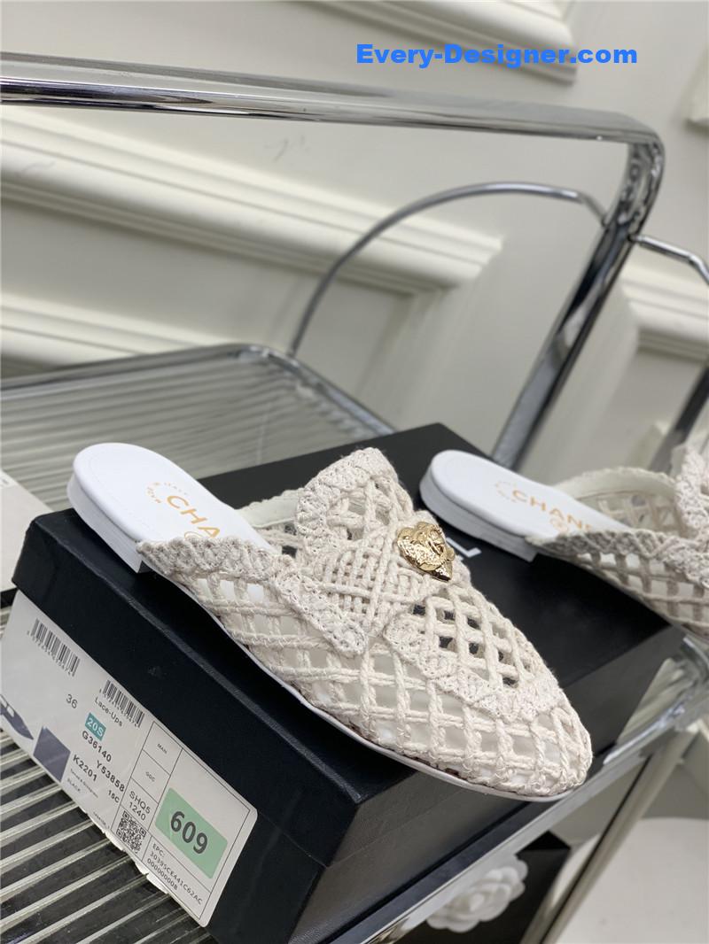 CC hollow Roman slippers