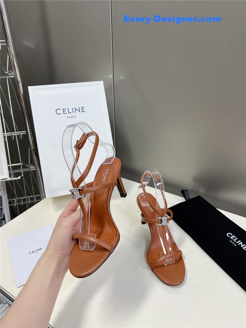 Ce1i*e logo high heel sandals