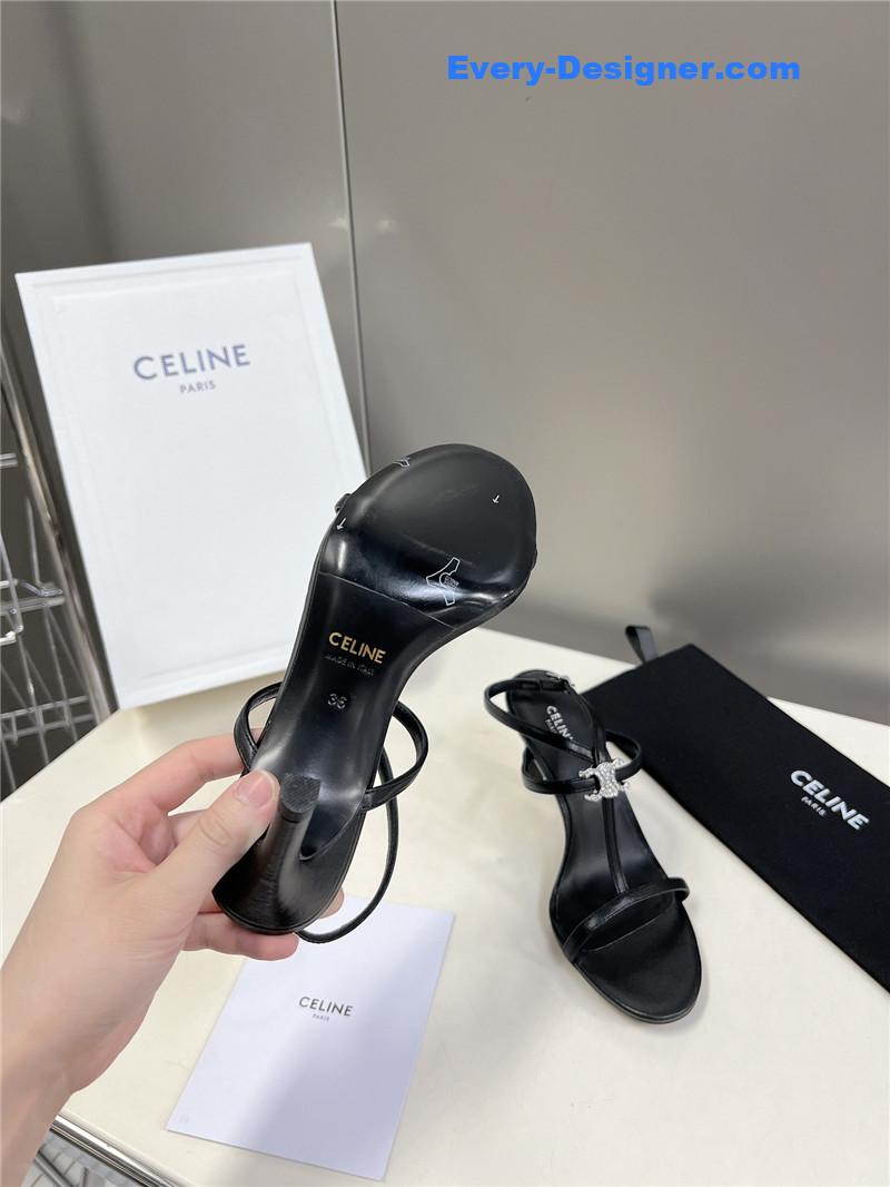 Ce1i*e logo high heel sandals