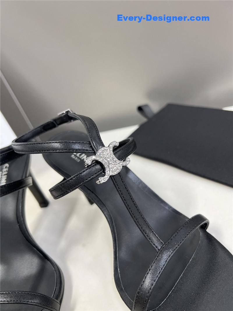 Ce1i*e logo high heel sandals