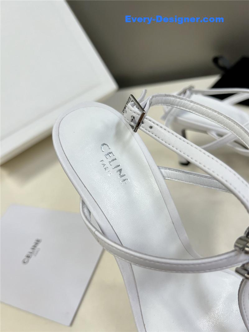 Ce1i*e logo high heel sandals