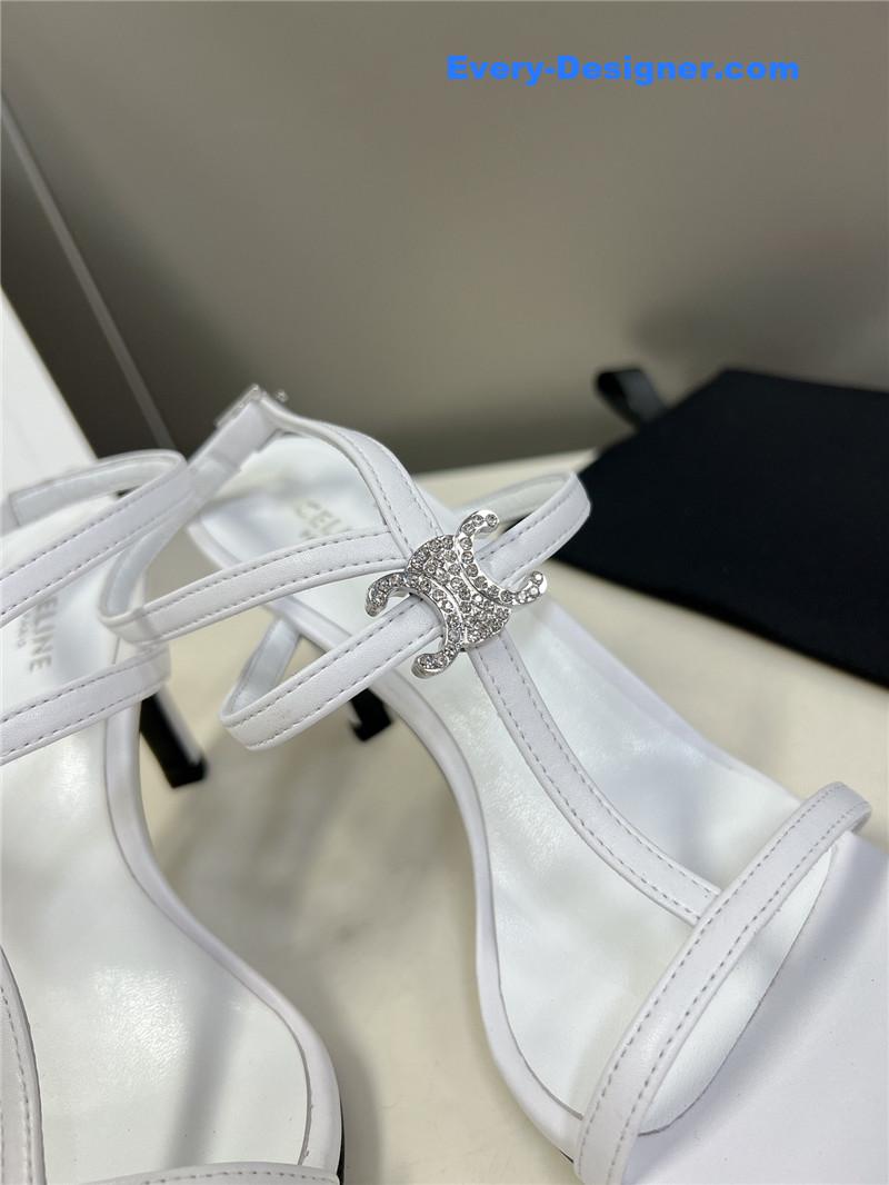 Ce1i*e logo high heel sandals