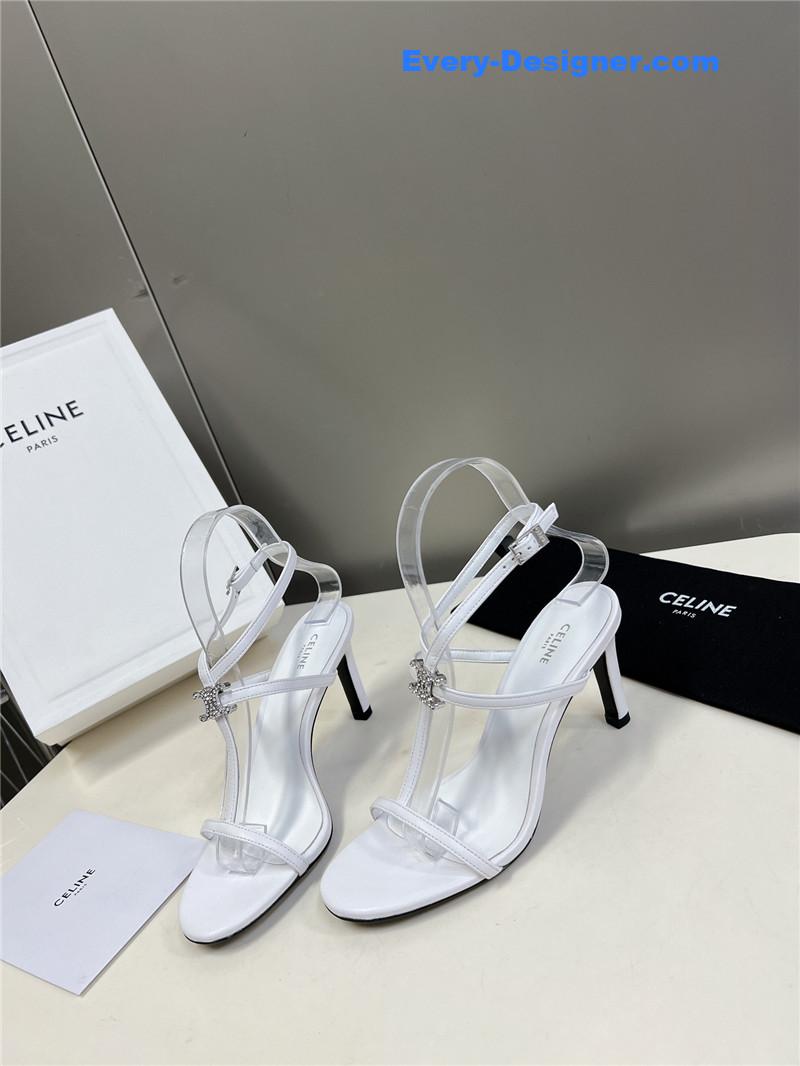 Ce1i*e logo high heel sandals