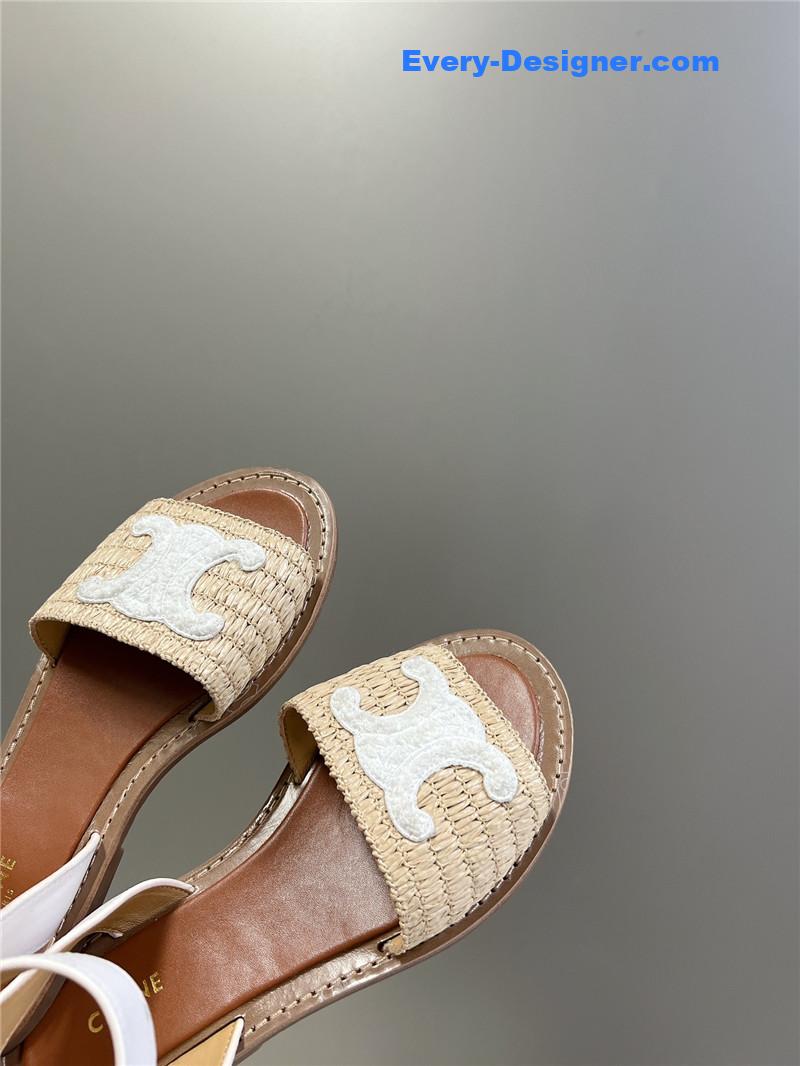 Ce1i*e logo flat sandals