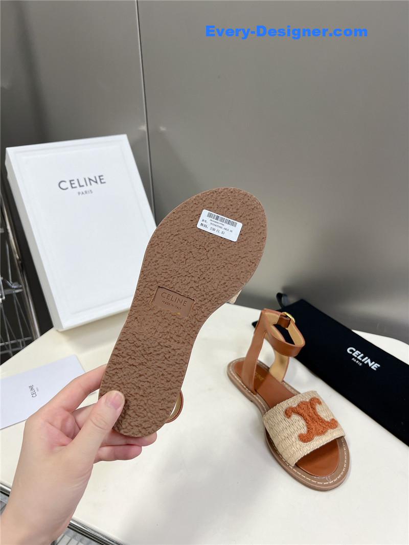 Ce1i*e logo flat sandals
