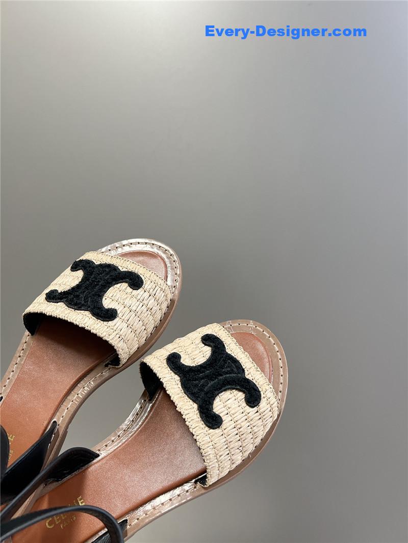 Ce1i*e logo flat sandals