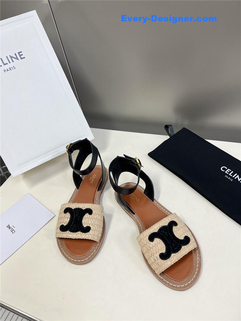 Ce1i*e logo flat sandals