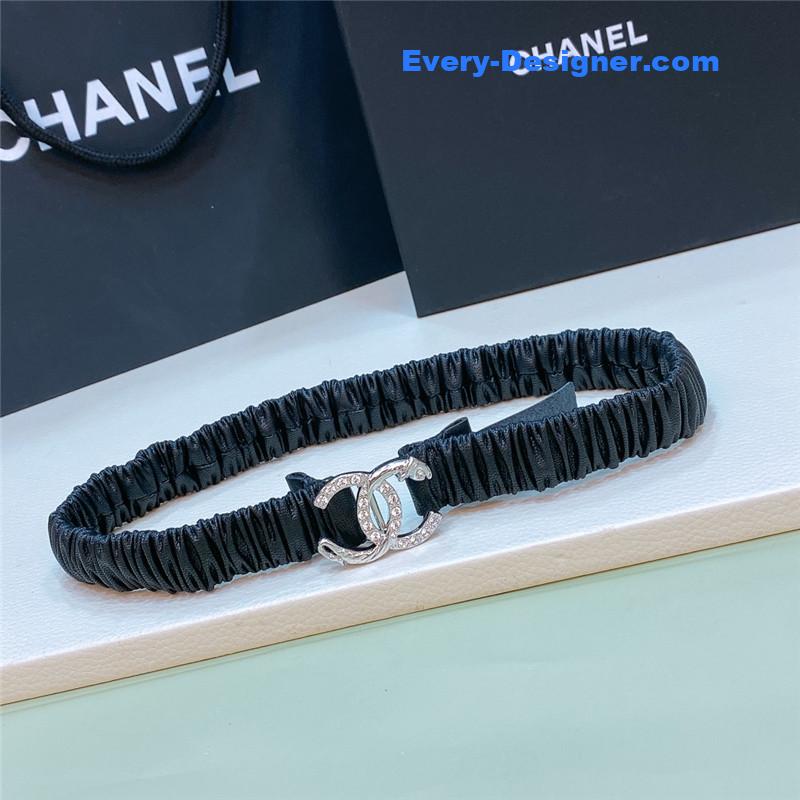 Ch**el calfskin elastic belt