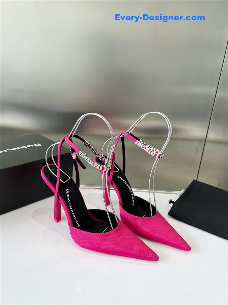 alexander wang pointed back empty high heel sandals