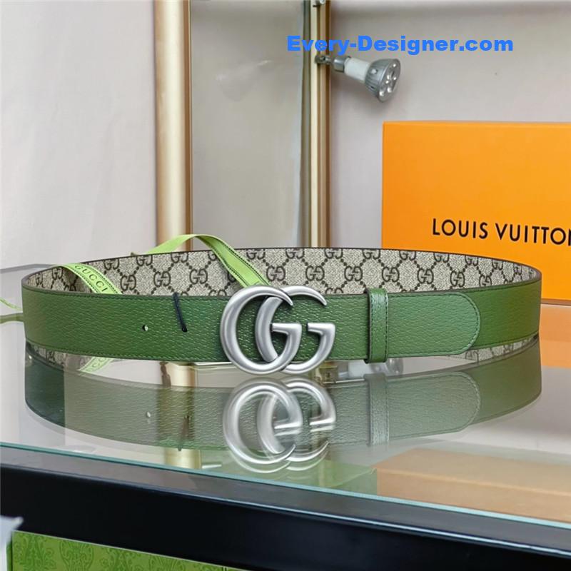 Gvc*1 reversible belt with double g buckle