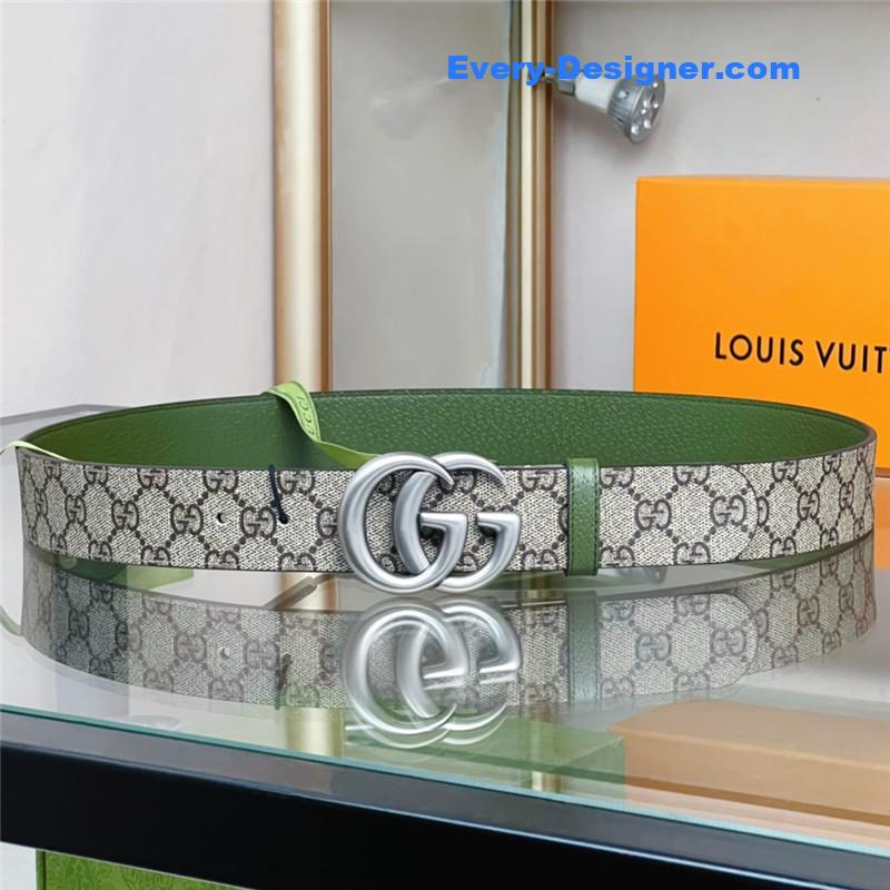 Gvc*1 reversible belt with double g buckle