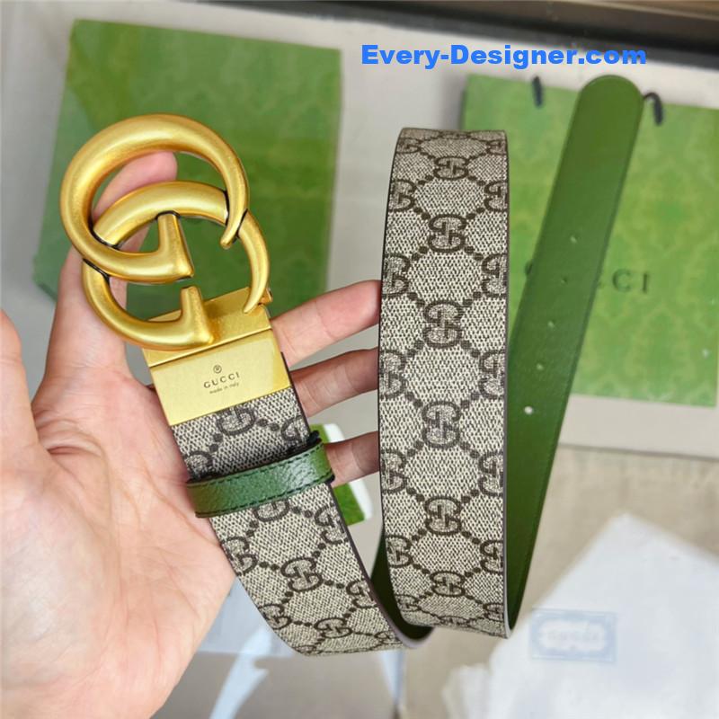 Gvc*1 reversible belt with double g buckle