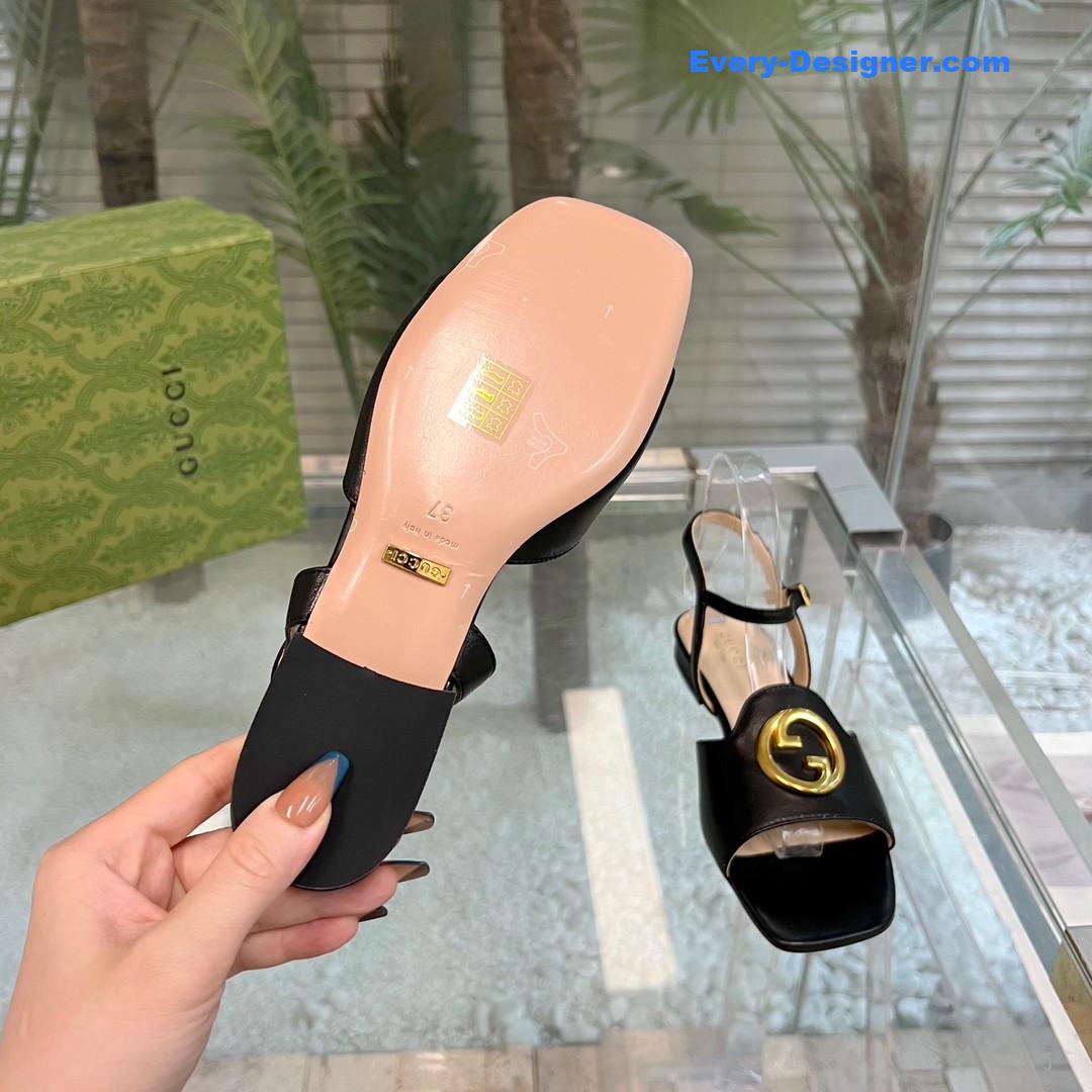 Gvc*1 logo blondie slingback strap sandals