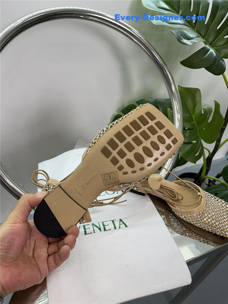 b0tt*ga ven*ta new mesh D1am0nd roman series sandals