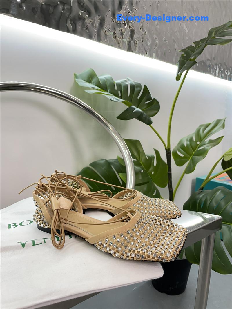 b0tt*ga ven*ta new mesh D1am0nd roman series sandals