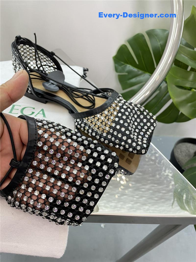 b0tt*ga ven*ta new mesh D1am0nd roman series sandals