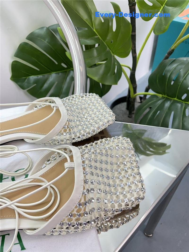 b0tt*ga ven*ta new mesh D1am0nd roman series sandals
