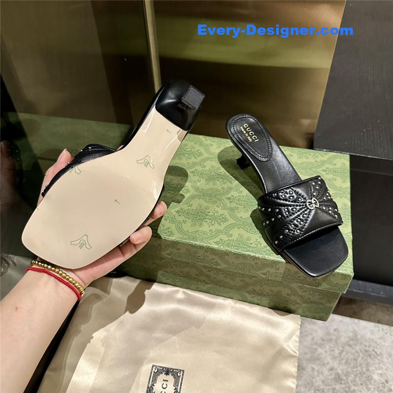 Gvc*1 high heel fish mouth sandals and slippers