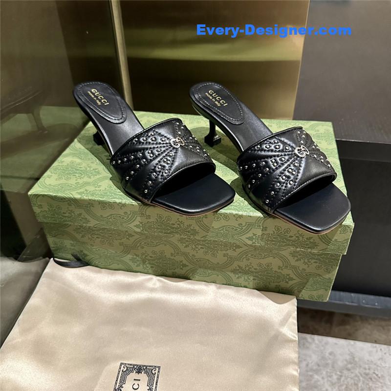 Gvc*1 high heel fish mouth sandals and slippers