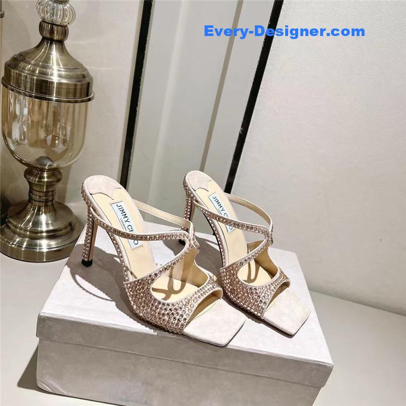 j1m*y ch00 hot D1am0nd series high-heeled sandals