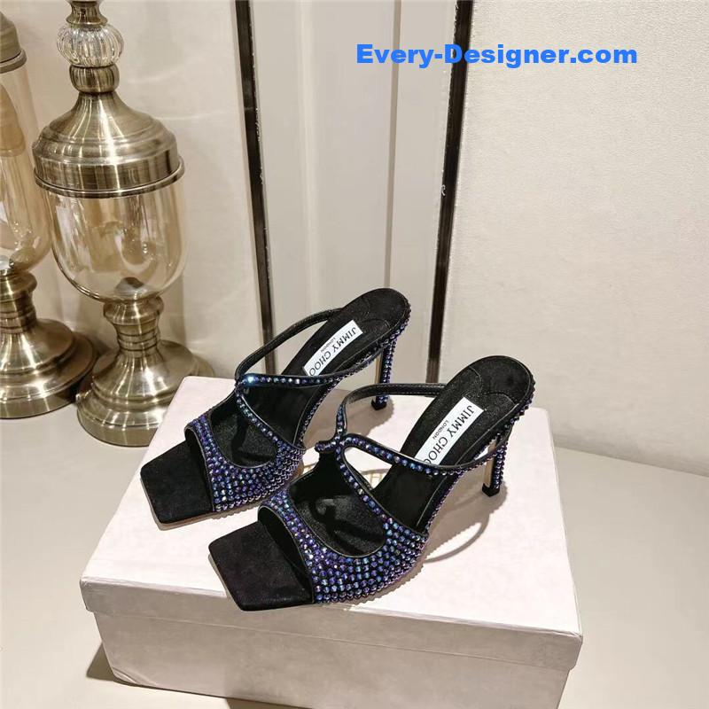 j1m*y ch00 hot D1am0nd series high-heeled sandals