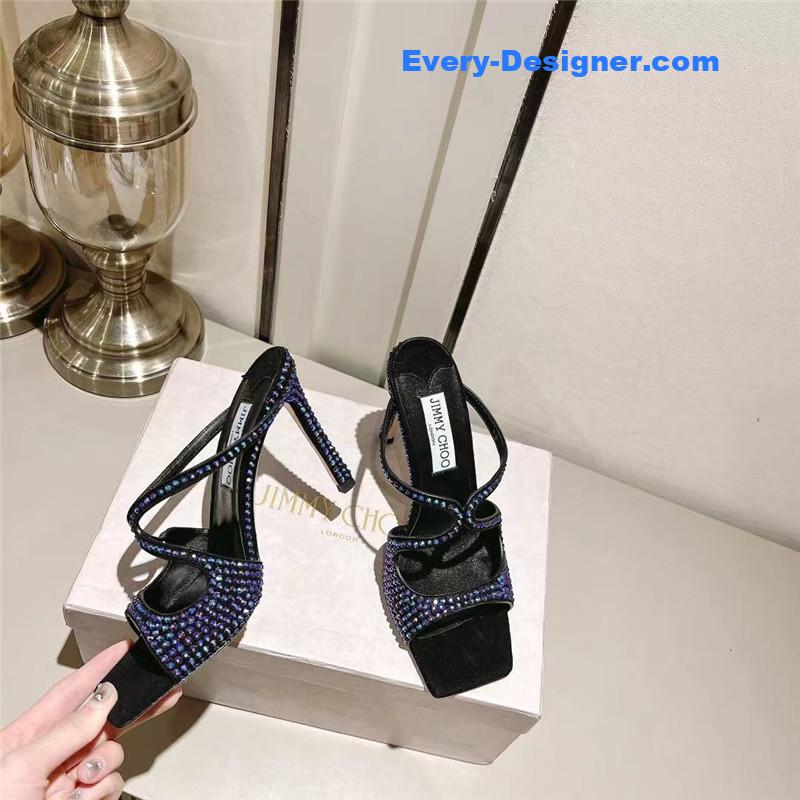 j1m*y ch00 hot D1am0nd series high-heeled sandals