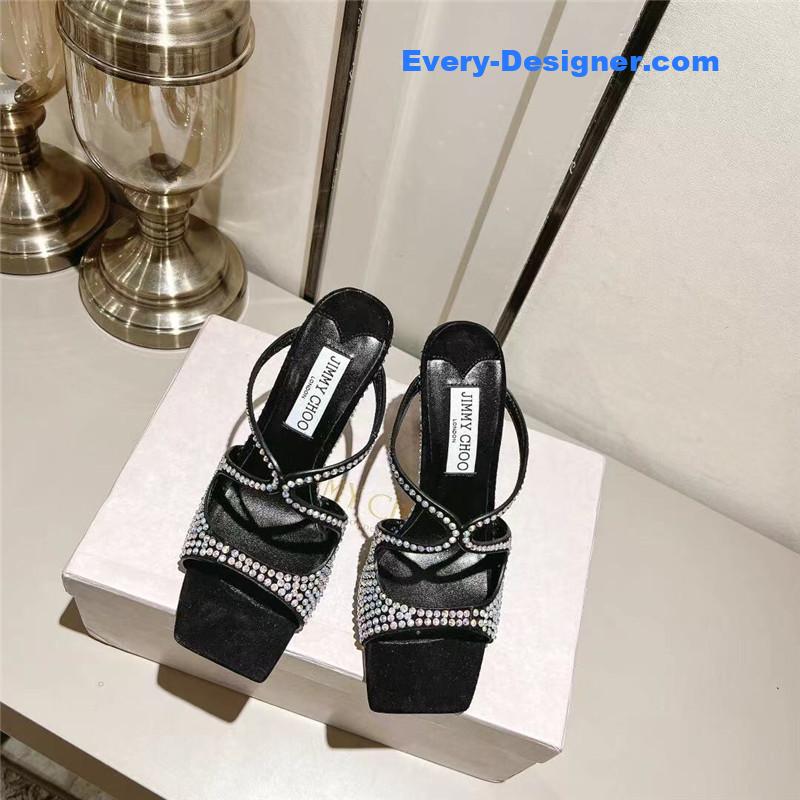 j1m*y ch00 hot D1am0nd series high-heeled sandals