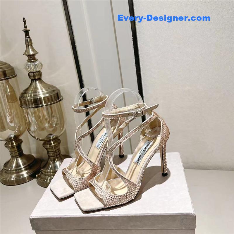 j1m*y ch00 hot D1am0nd series high-heeled sandals
