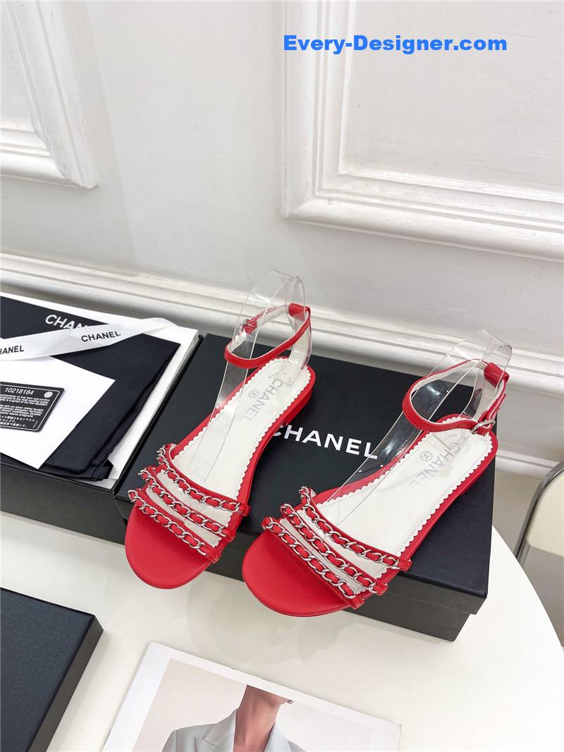 CC counter catwalk style chain sandals