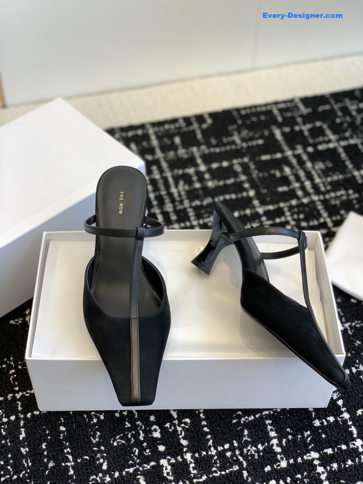 THE ROW T belt cat and muller sandals