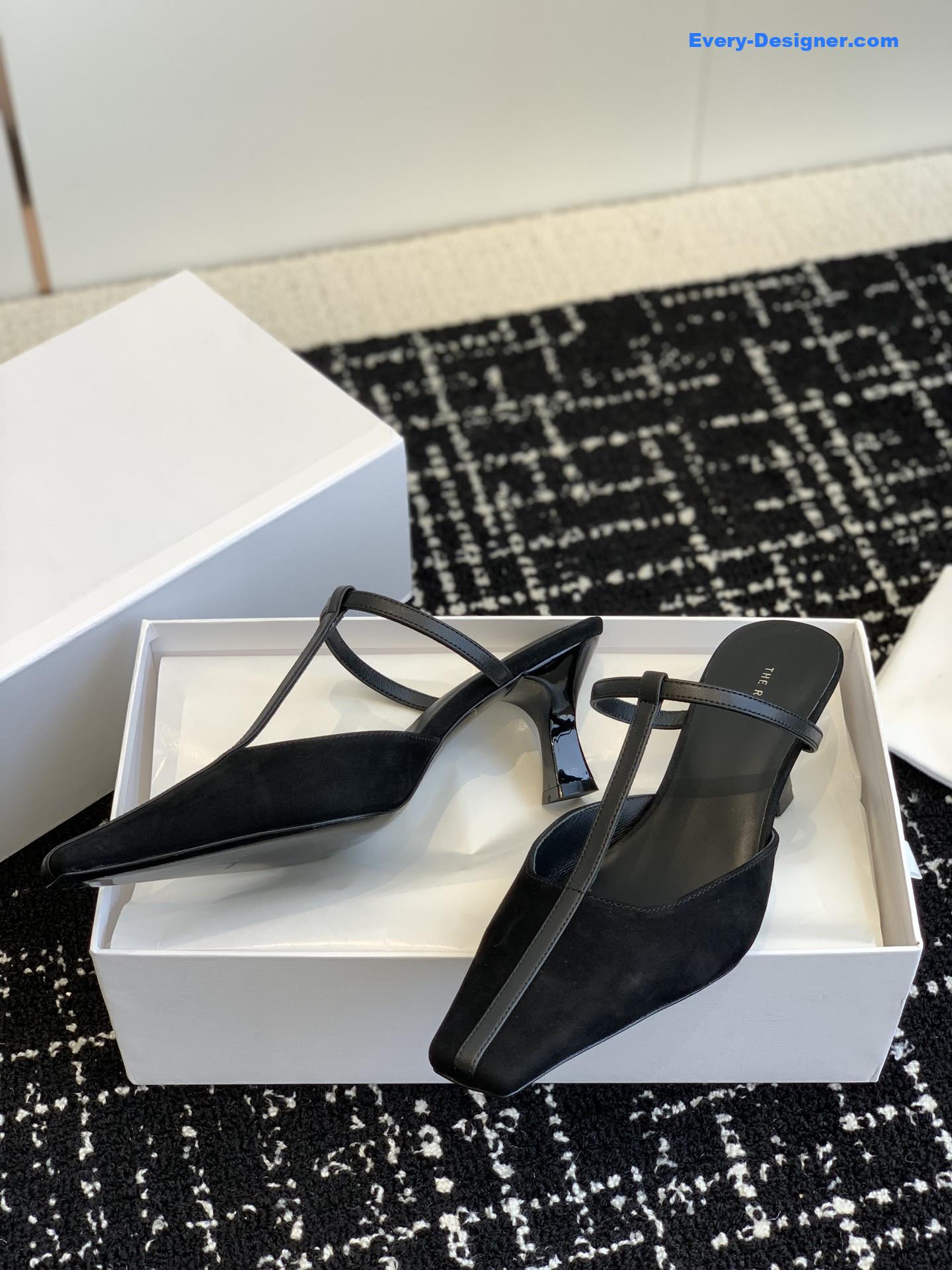 THE ROW T belt cat and muller sandals