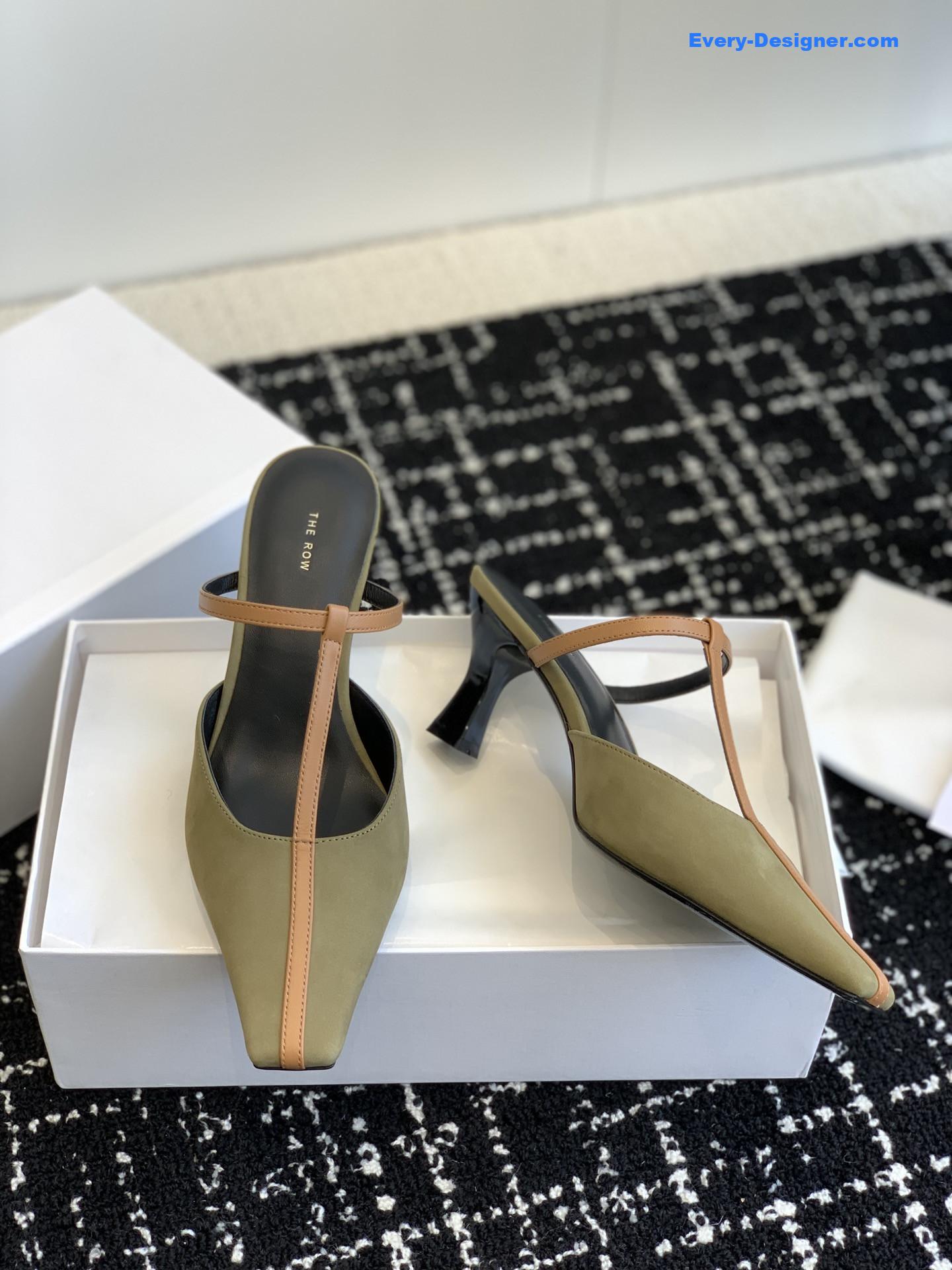 THE ROW T belt cat and muller sandals