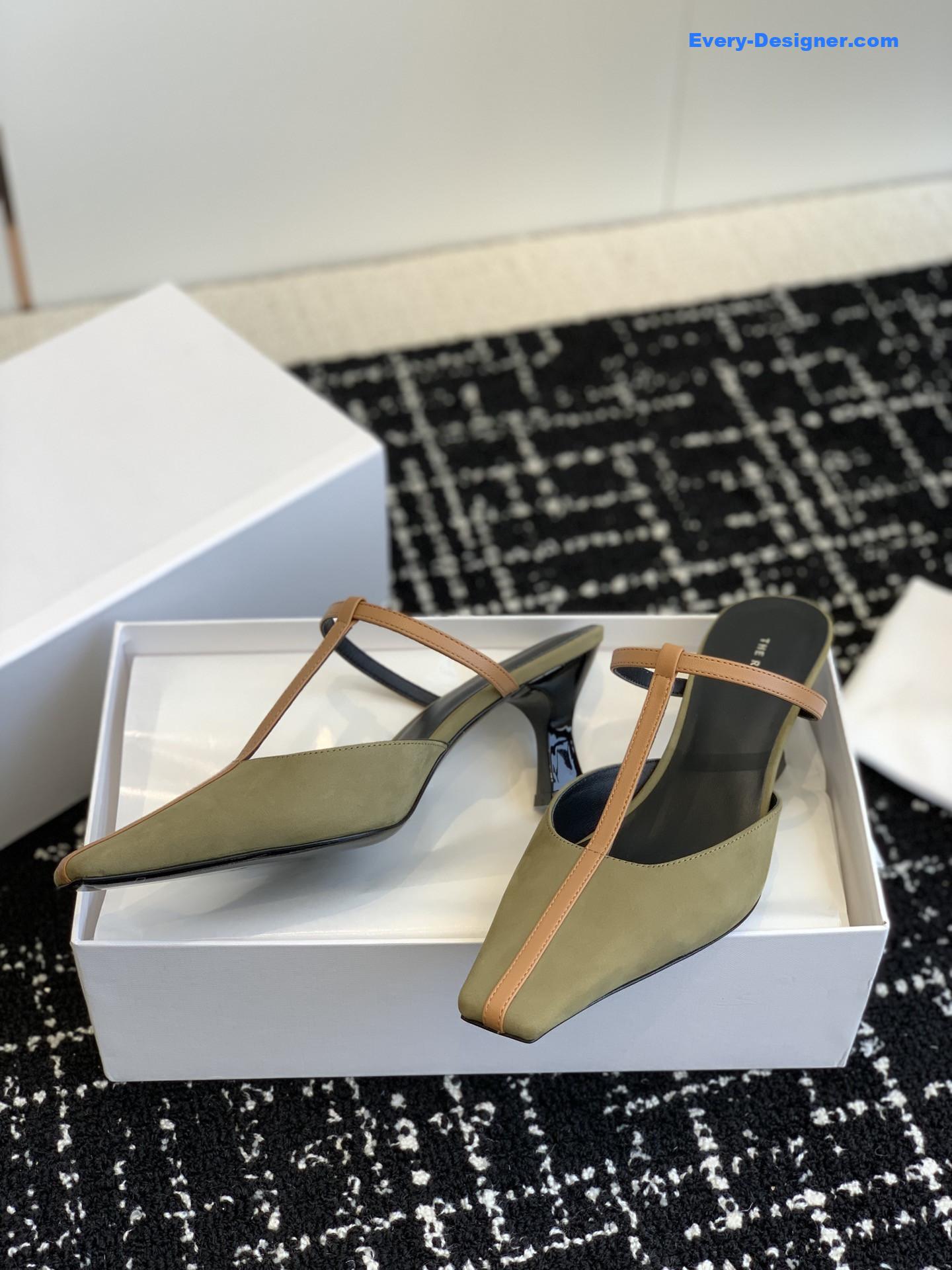 THE ROW T belt cat and muller sandals