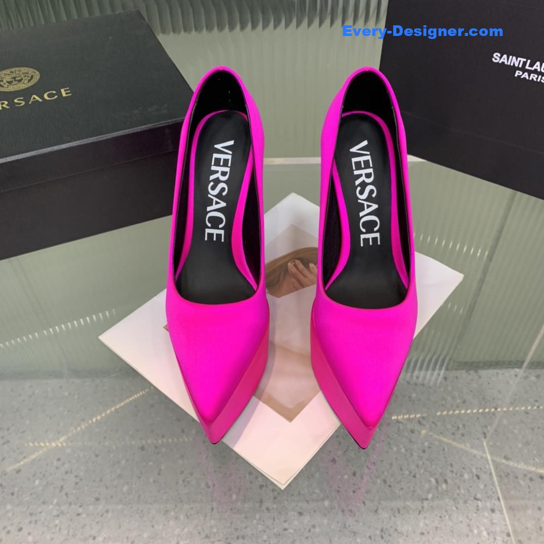 Versace wedge high heel shoes