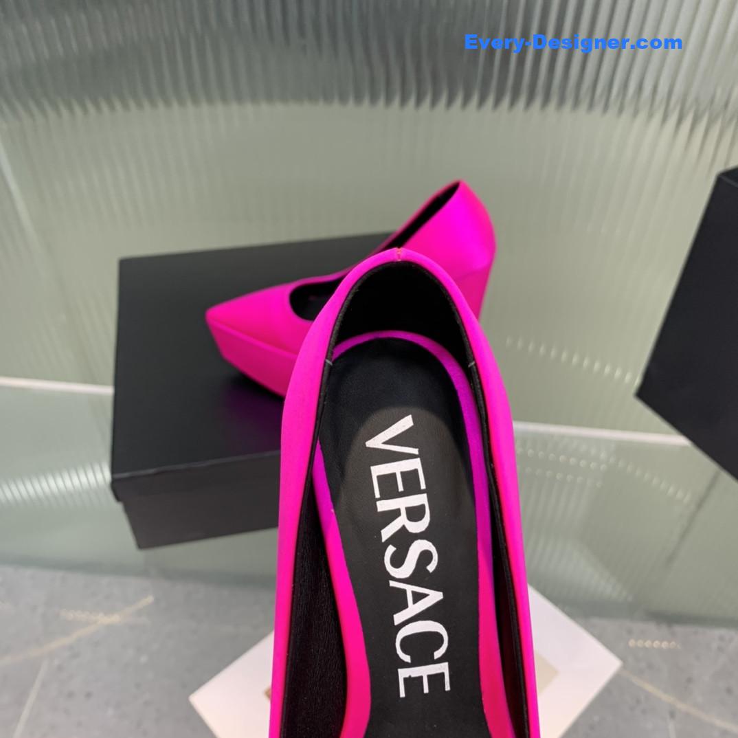 Versace wedge high heel shoes