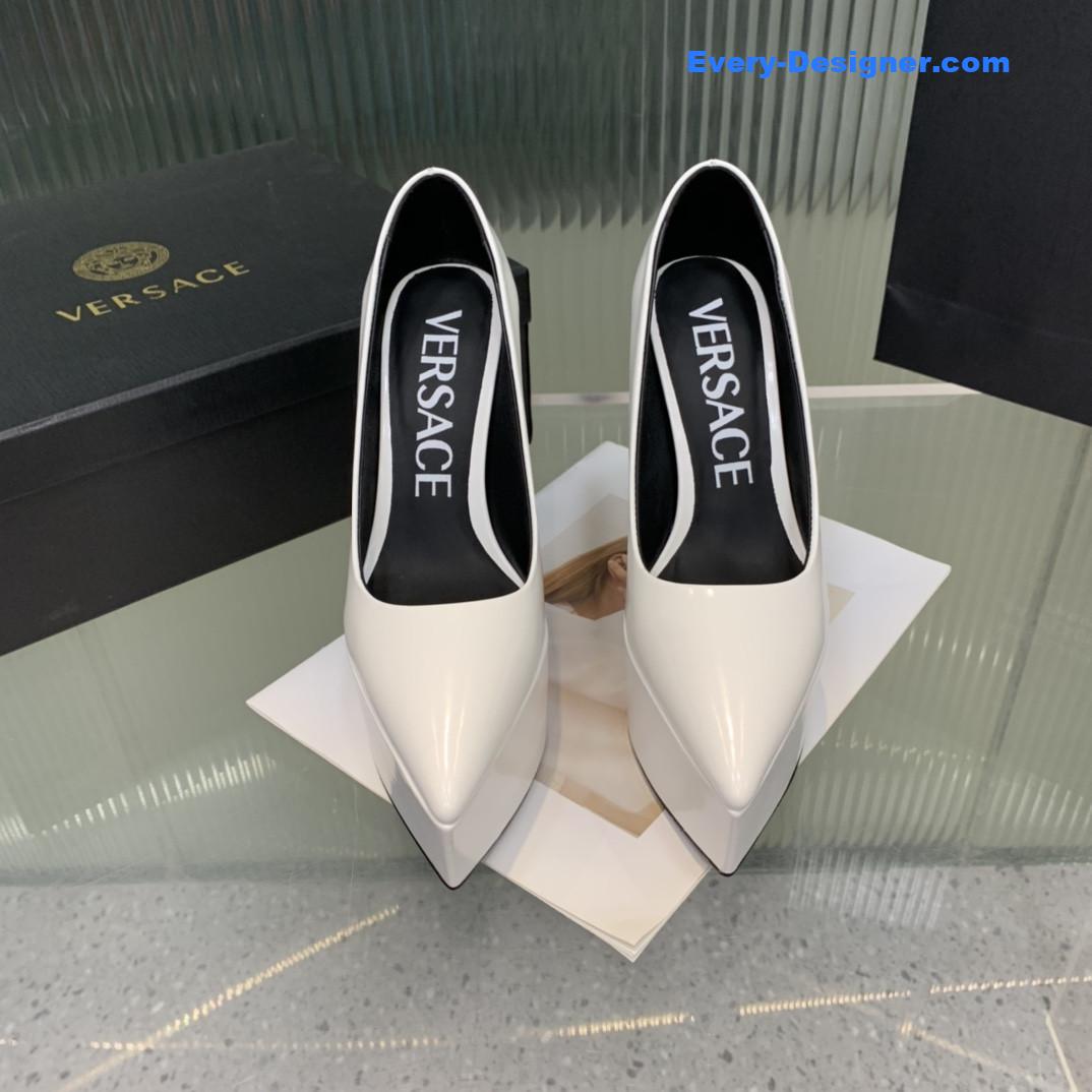 Versace wedge high heel shoes