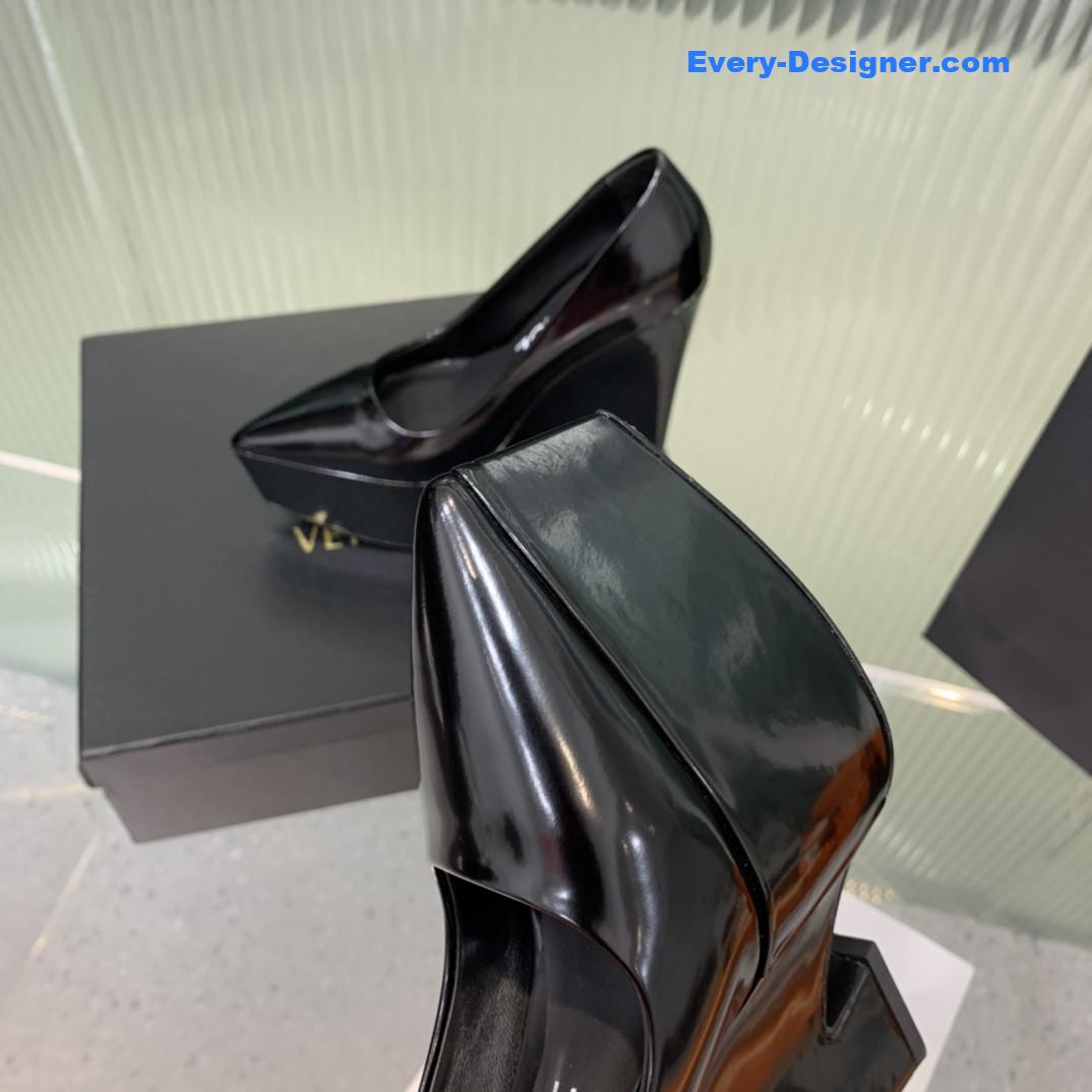 Versace wedge high heel shoes