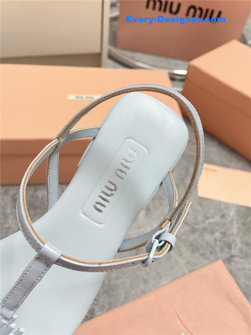 M1um1u spring and summer catwalk new sandals