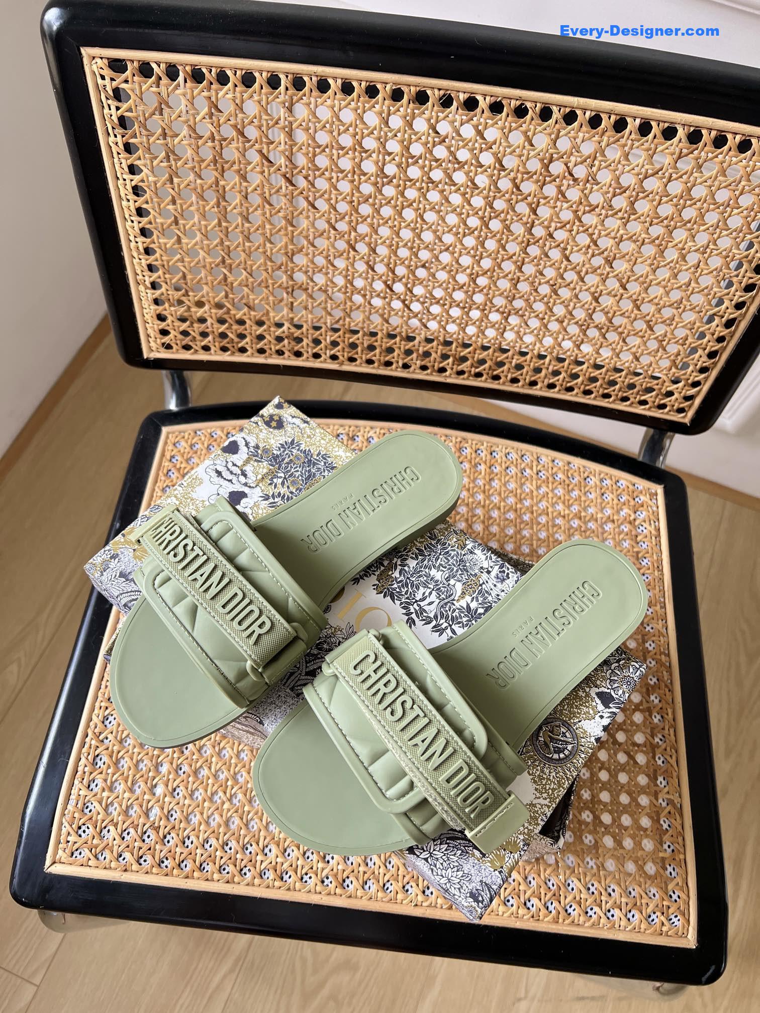 dior velcro slippers