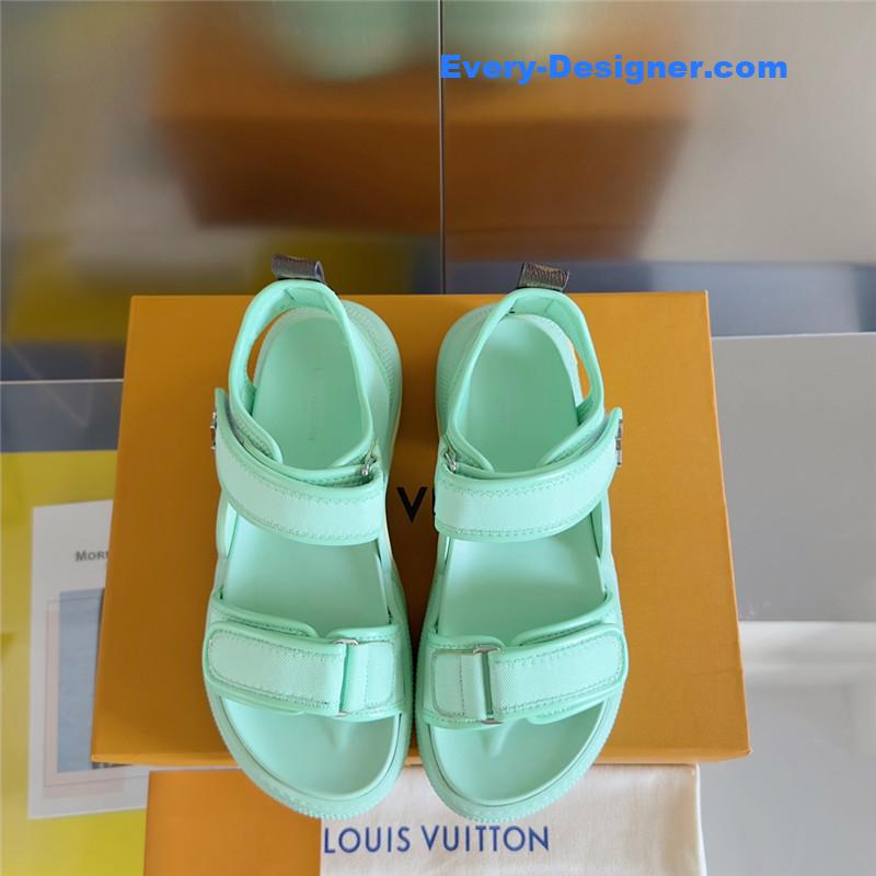 l0vis Vvtt0n lv velcro polka dot sandals