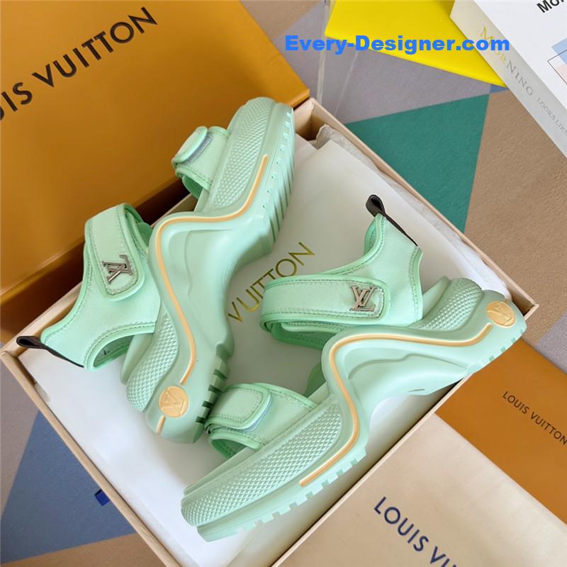 l0vis Vvtt0n lv velcro polka dot sandals