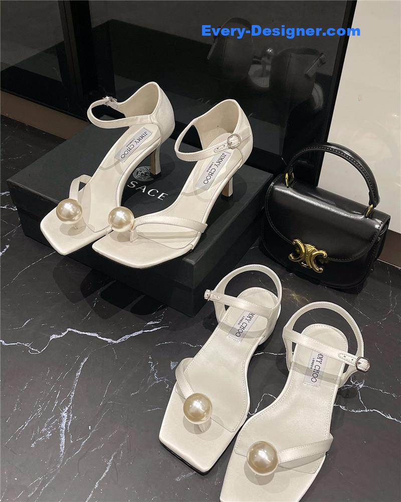 Jimmy Choo new rhinestone ball sandals