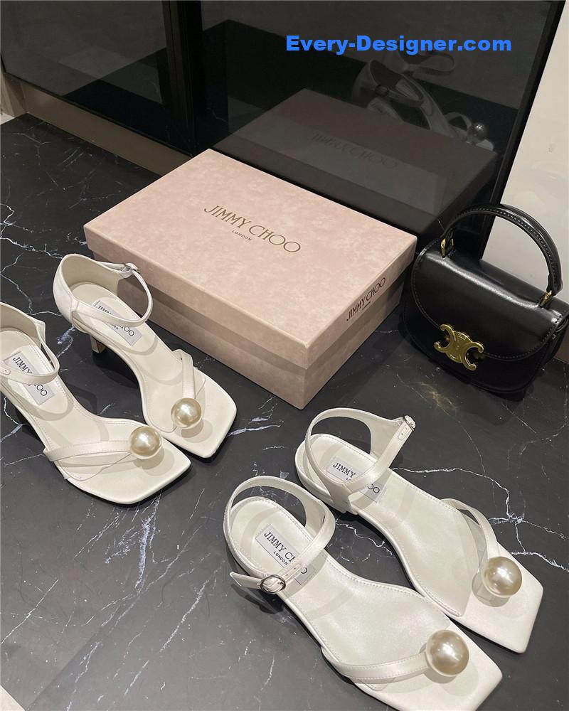 Jimmy Choo new rhinestone ball sandals